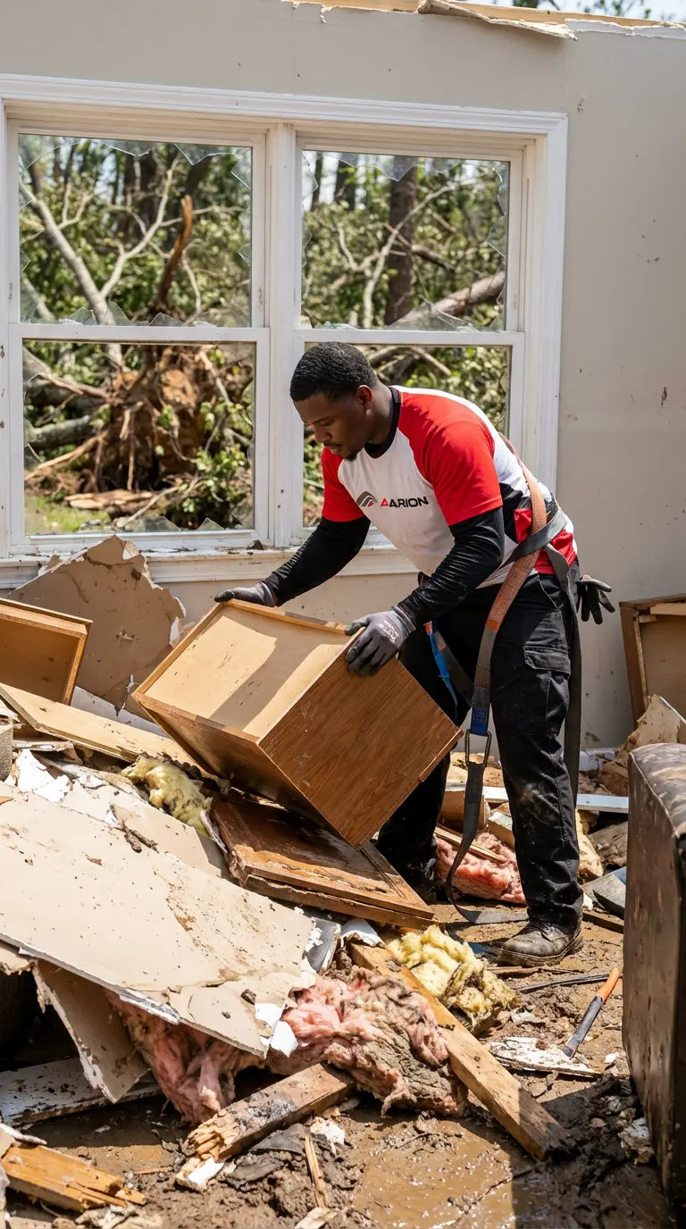 Intervention après tempête